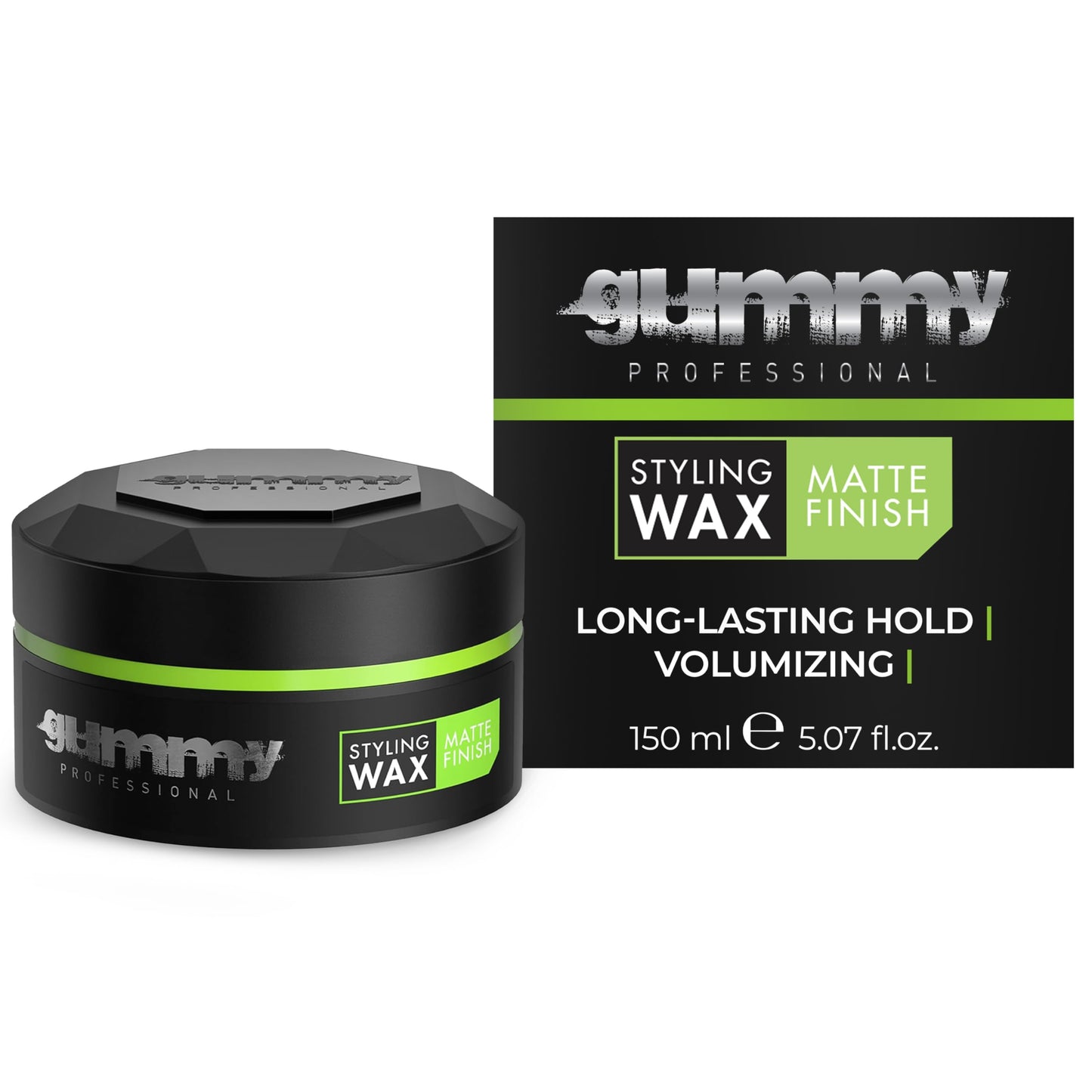 Gummy Professional Hair Wax for Men & Women - Strong Hold Matte Finish Styling - Flexible Hair Product for Long-Lasting Hold, Grooming, Beauty & Personal Care Gummy