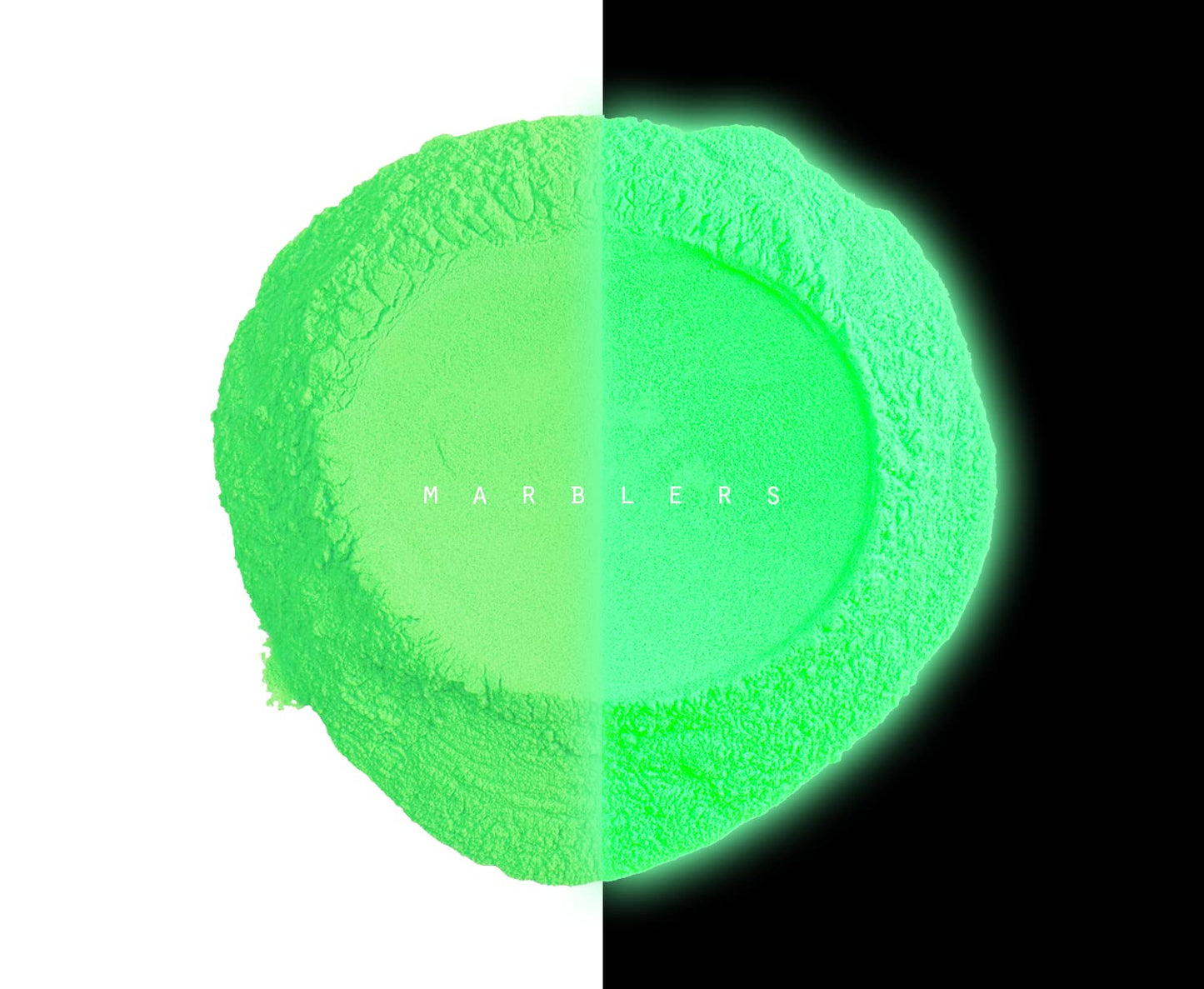 MARBLERS Glow-in-The-Dark Powder [Glow Green] 0.28oz (8g) | Matte| Dye | Pigment | Non-Toxic | Vegan | Cruelty-Free | Eyeshadow, Nail Polish, Nail Art Beauty & Personal Care MARBLERS
