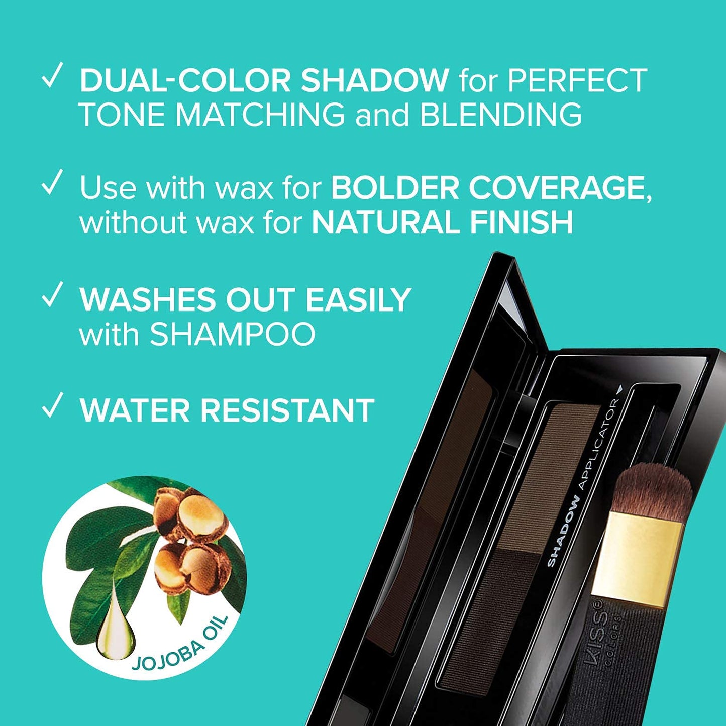 Kiss Quick Cover Root Touch Up Hair Shadow (Natural Black) Beauty & Personal Care KISS
