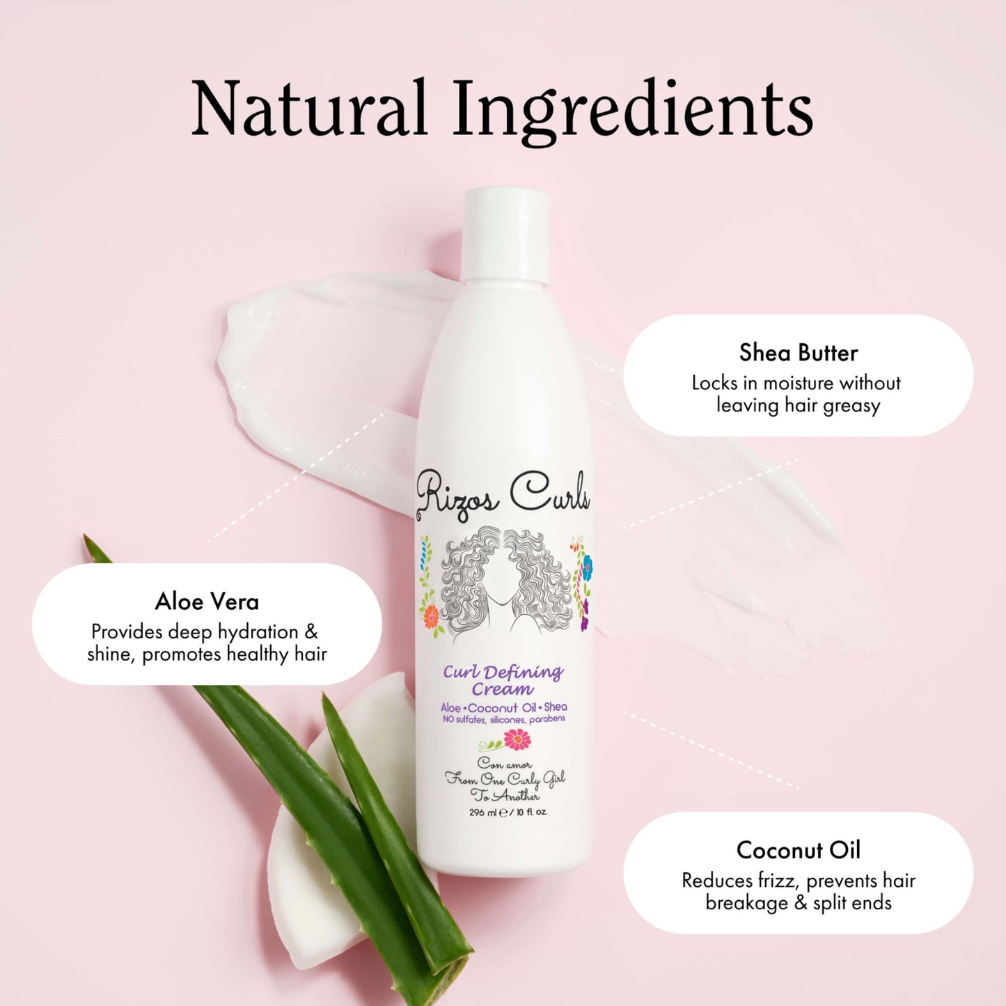 Rizos Curls Trio Bundle, Hydrating Shampoo & Deep Conditioner & Curl Cream Bundle, Gently Cleanse and Hydrate Curly Hair, Style & Define Curls Beauty & Personal Care Rizos Curls