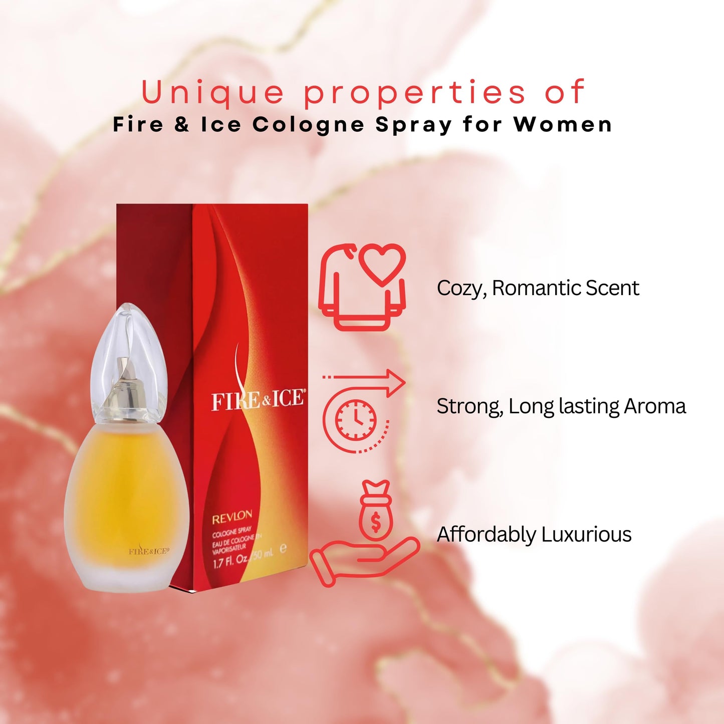 Revlon Fire & Ice Perfume for Women Eau de Cologne Spray 1.7 Ounce Beauty & Personal Care REVLON