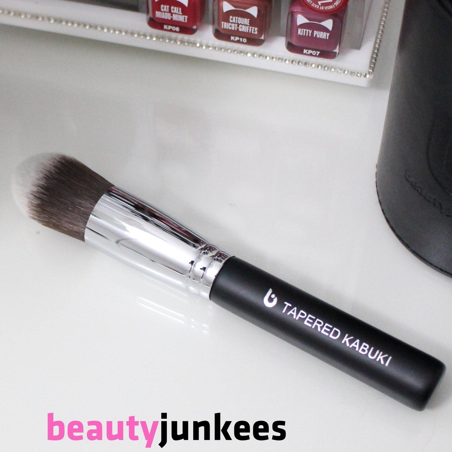 Under Eye Concealer Brush - Beauty Junkees Tapered Kabuki Brush with Soft Synthetic Bristles for Concealing, Blending, Setting, Buffing with Powder Beauty & Personal Care Beauty Junkees