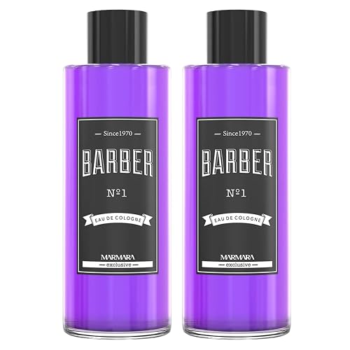 Marmara Barber Cologne - Best Choice of Modern Barbers and Traditional Shaving Fans (No 1 Purple, 500ml x 2 Bottles) Beauty & Personal Care barber marmara