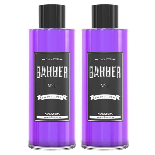 Marmara Barber Cologne - Best Choice of Modern Barbers and Traditional Shaving Fans (No 1 Purple, 500ml x 2 Bottles) Beauty & Personal Care barber marmara