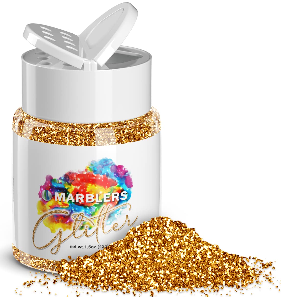 MARBLERS Twinkle Glitter [Honey Gold] 1.5oz (42g) | Fine | Non-Toxic, Vegan, Cruelty-Free | Face, Body, Eyeshadow, Hair, Festival, Party Makeup | Nail Beauty & Personal Care MARBLERS