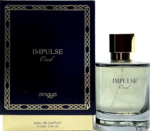 Zimaya Impulse Oud Eau de Parfum Spray for Unisex, 3.4 Fl. Oz Beauty & Personal Care zimaya