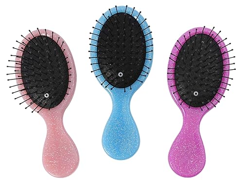 Toddler Detangler Hair Brush Travel Detangling Brushes 3Pcs Women Valentines Day Best Gift Small For Baby Kids Pocket hairbrush Pro, for Curly Wet Dry Beauty & Personal Care Woplagyreat