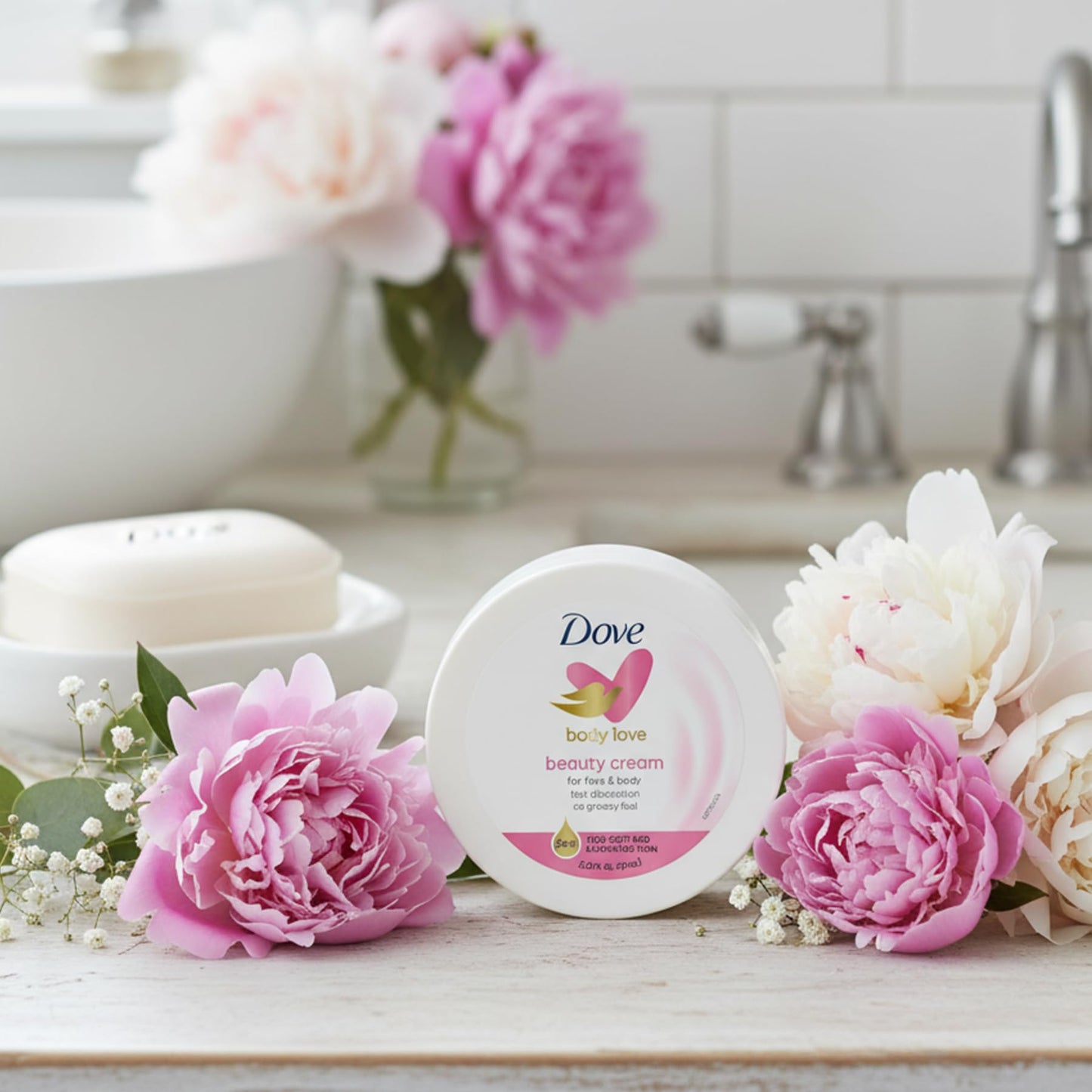Dove Nourishing Body Care, Face, Hand, and Body Beauty Cream for Normal to Dry Skin Lotion for Women with 24-Hour Moisturization, 4-Pack, 2.53 Oz Each Beauty & Personal Care Dove