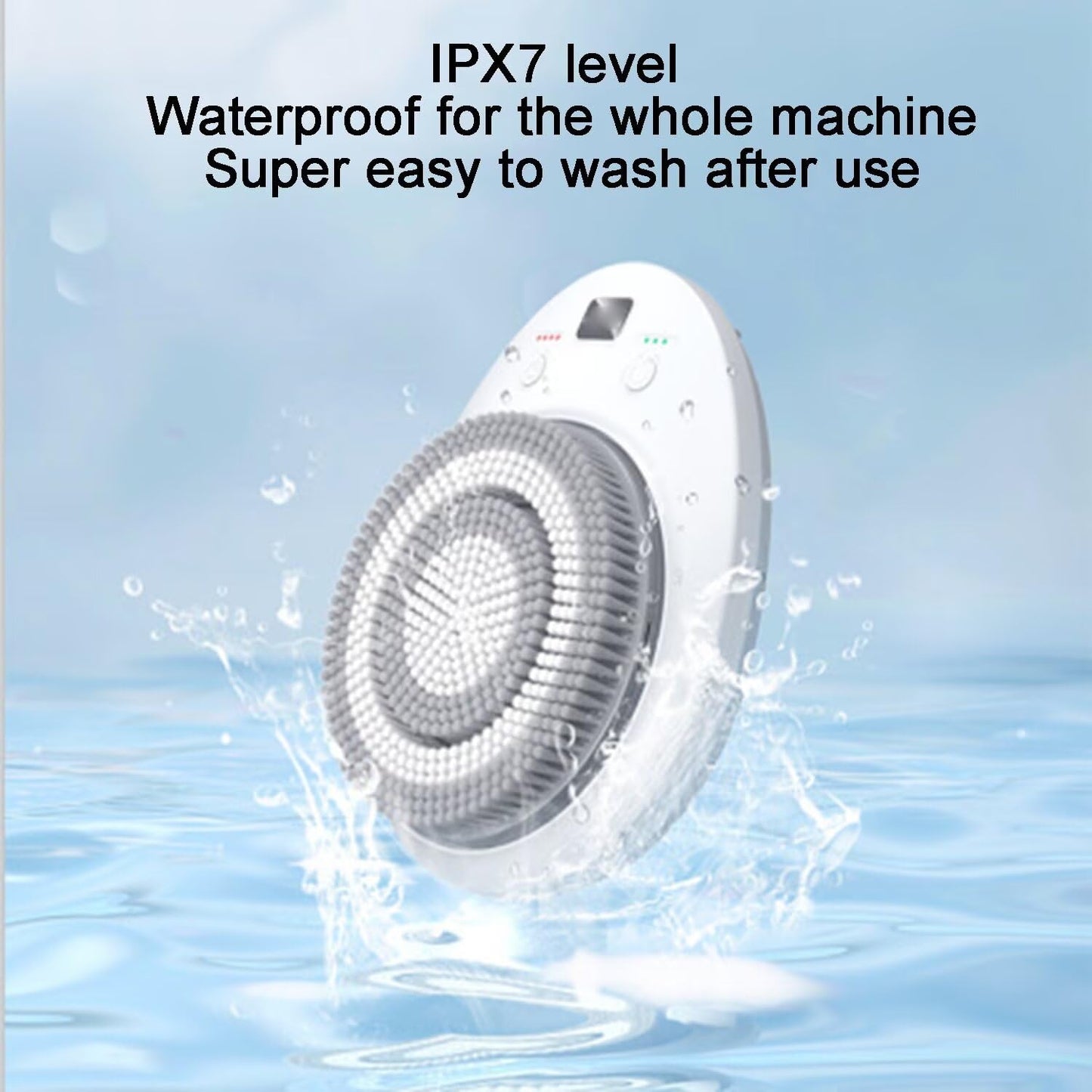 QUGURLID Wall Mounted Exfoliating Brush,Electric Back Bath Brush Automatic Rota Tion w/7.09" Large Brush Head and 3 Speed Adjustment Shower Brush Beauty and Personal Care QUGURLID