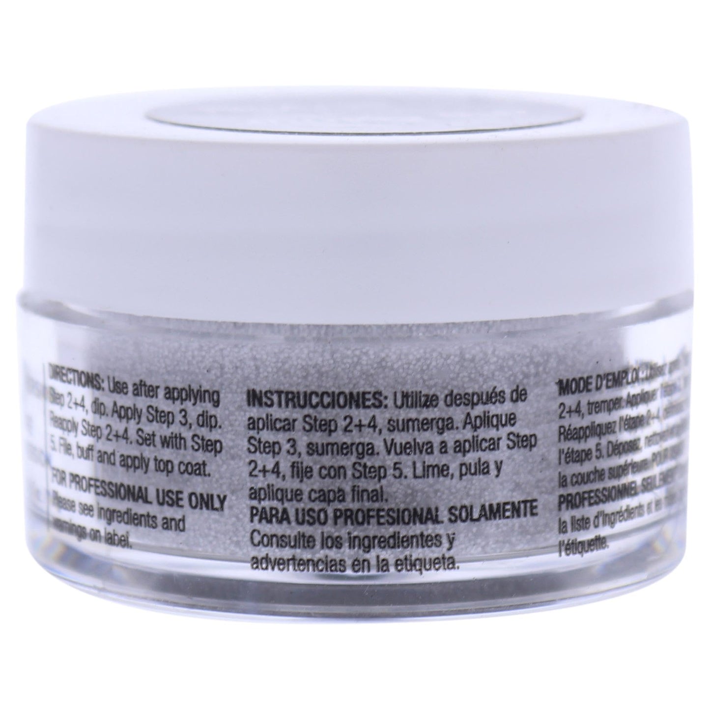 Cuccio Pro Powder Polish Dip - Silver W/ Silver Glitter - Nail Lacquer for Manicures & Pedicures, Easy & Fast Application/Removal - No LED/UV Light Beauty & Personal Care Cuccio