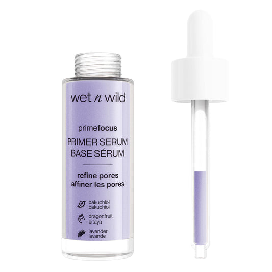 wet n wild Prime Focus Pore Minimizing Facial Serum Primer Makeup Extending, Improves Skin Texture, Hydrating & Exfoliating Retinol Alternative Beauty & Personal Care wet n wild