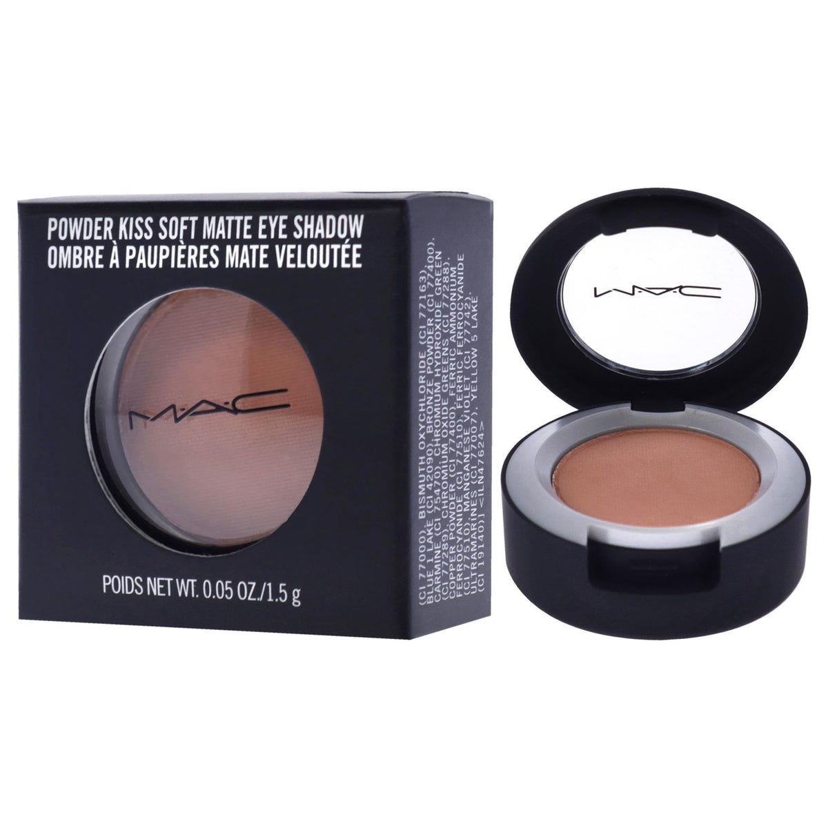 MAC Powder Kiss Eyeshadow - What Clout for Women - 0.05 oz Eye Shadow Beauty & Personal Care MAC
