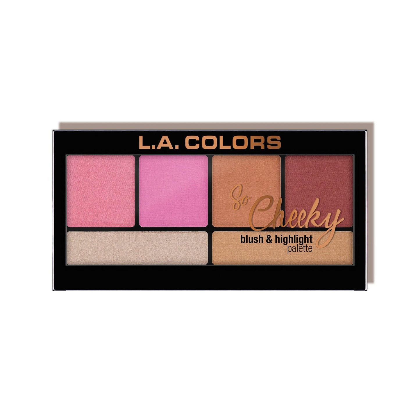 L.A. COLORS So Cheeky Blush and Highlight Palette, Pink and Playful C30461 Beauty & Personal Care L.A. COLORS