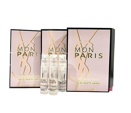 Yves Saint Laurent Sample Perfume YSL Sample Perfume Mon Paris EDT Lumiere Sample Women Perfume 1.2 ml / 0.04 oz - set of 3 Beauty & Personal Care Yves Saint Laurent