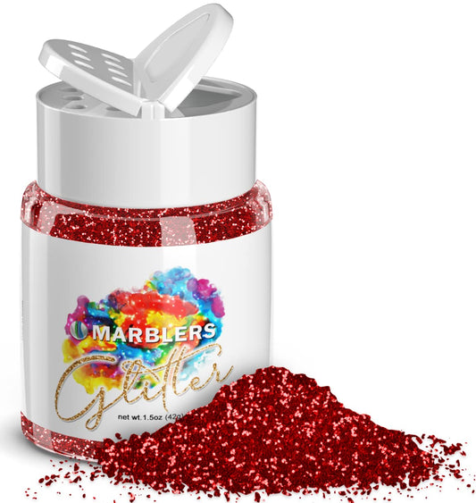 MARBLERS Twinkle Glitter [Santa Red] 1.5oz (42g) | Fine | Non-Toxic, Vegan, Cruelty-Free | Face, Body, Eyeshadow, Hair, Festival, Party Makeup | Nail Beauty & Personal Care MARBLERS