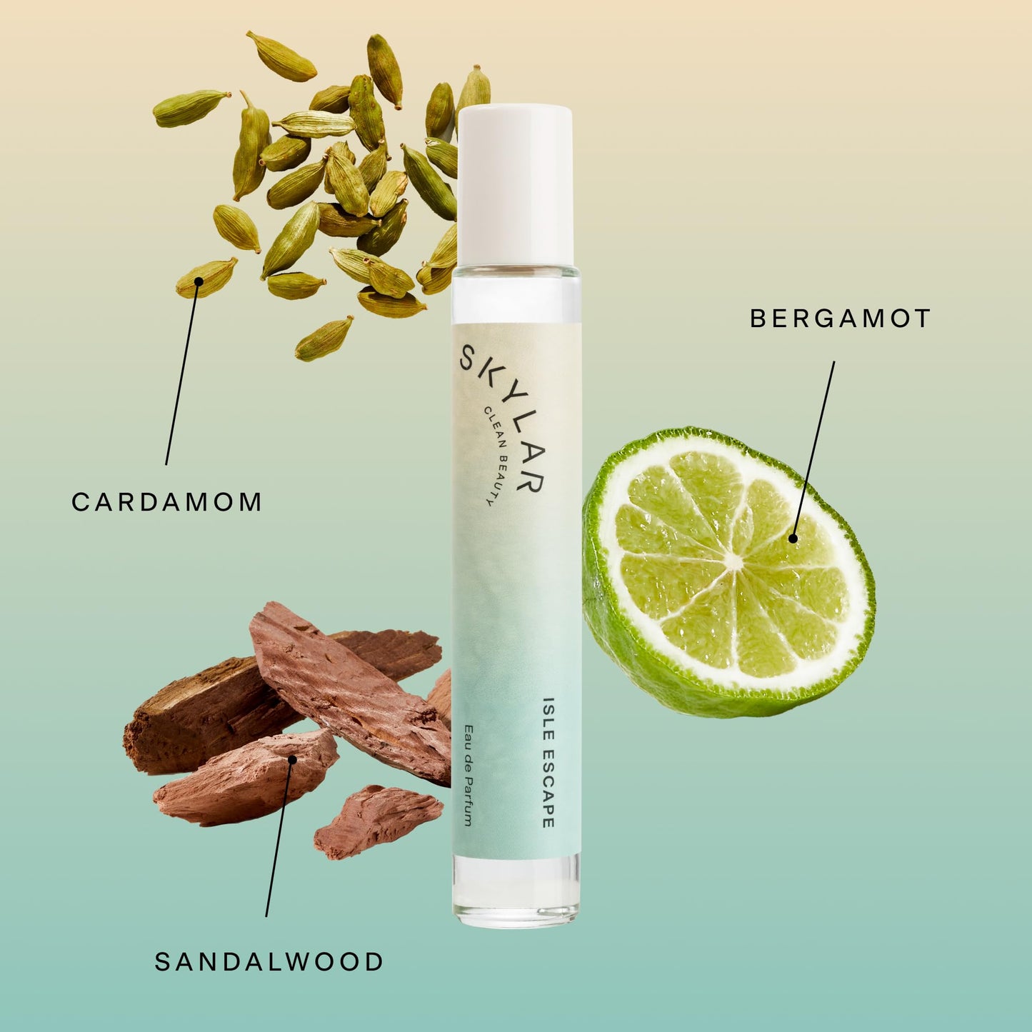 Skylar Isle Escape Eau de Parfum 0.33oz – Clean, Hypoallergenic Vegan Perfume for Women & Men, Fresh Scent with Bergamot, Cardamom & Sandalwood Beauty & Personal Care Skylar