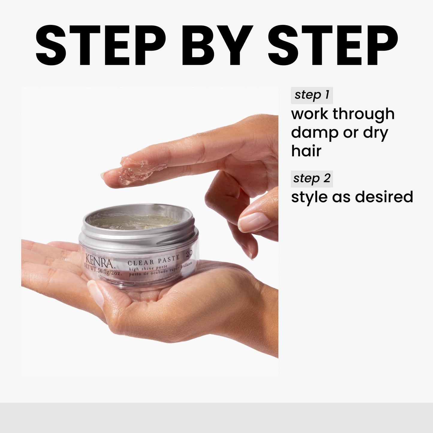 Kenra Professional Clear Paste 20 | High Shine Styler | High Hold & Control | Texturizing | All Hair Types | 2 oz Beauty & Personal Care Kenra