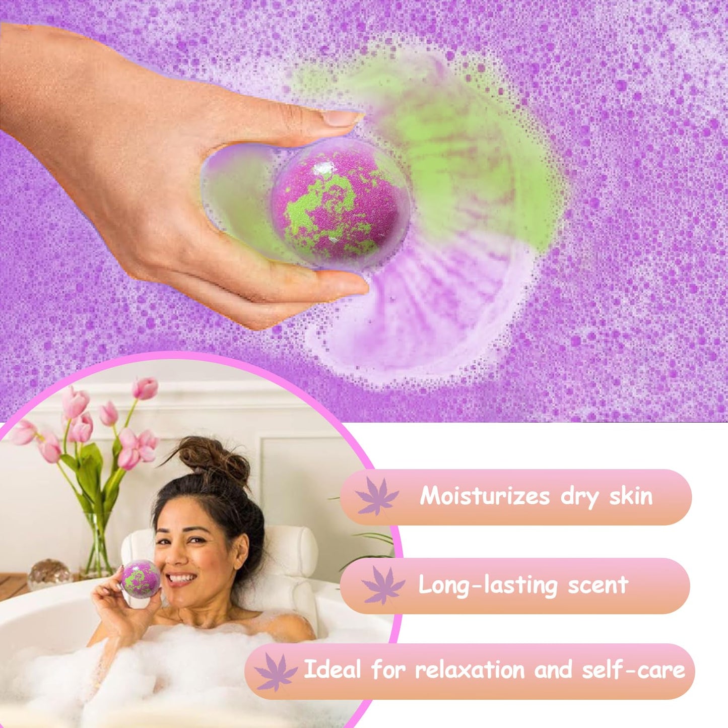 Bath Bombs for Women, 20 Pcs Handmade Bubble Bathbombs Gift Set, Shea & Coco Butter Dry Skin Moisturize, SPA Relaxing Gifts for Women & Men, Her Beauty and Personal Care Excalla