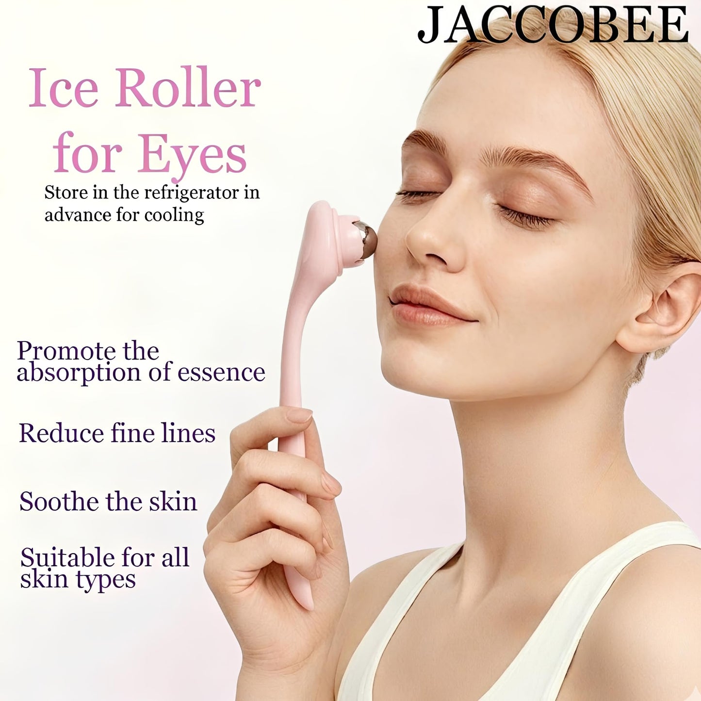 JACCOBEE Stainless Steel Facial Gua Sha Tool Set, Ice Roller for Face&Eyes Beauty and Personal Care JACCOBEE