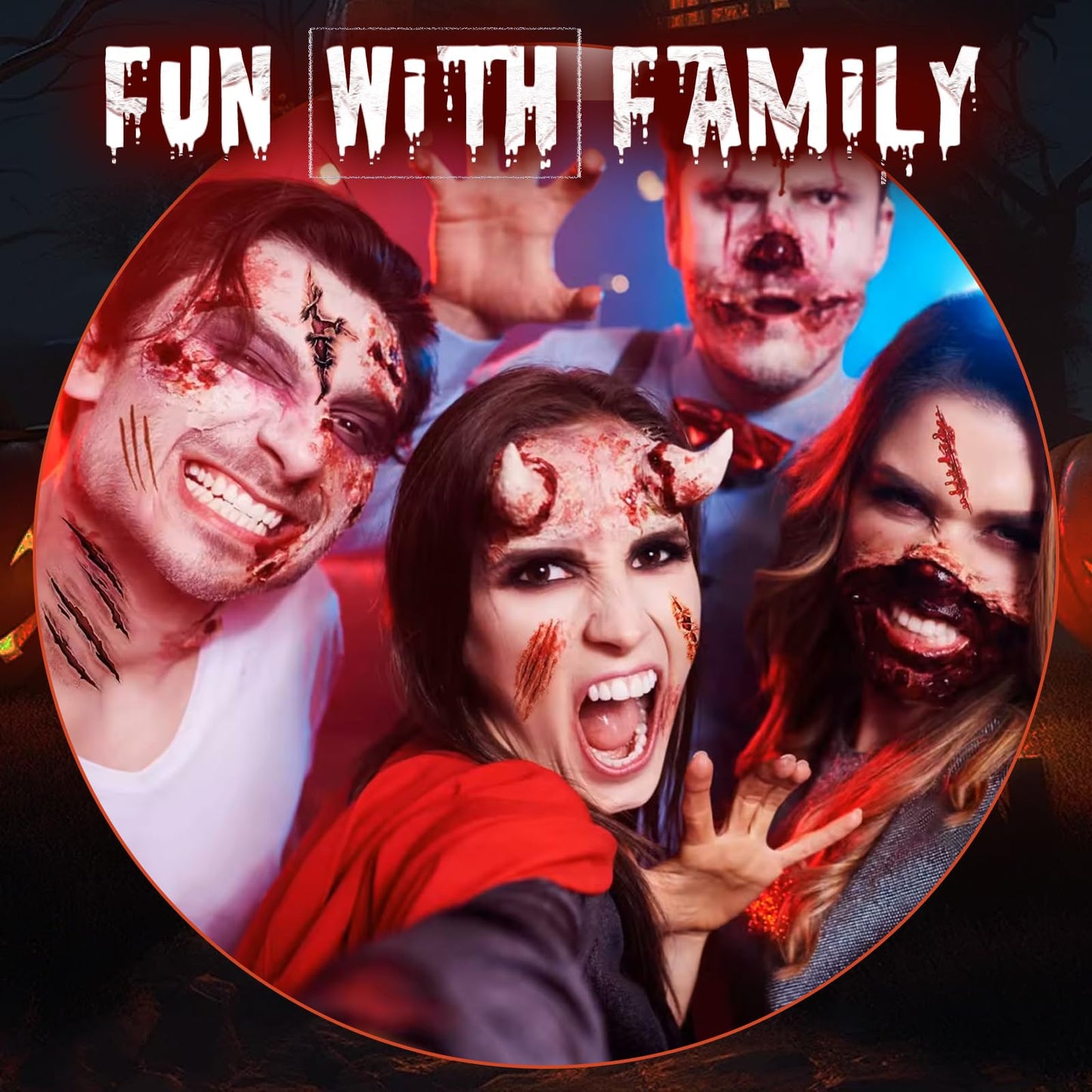 Halloween Fake Blood Spray, Blood Splatter Fake Blood Washable, Fake Blood for Clothes and Zombie Monster Vampire Clown, Cosplay Party Makeup, 2PCS Beauty & Personal Care Js2U ZW