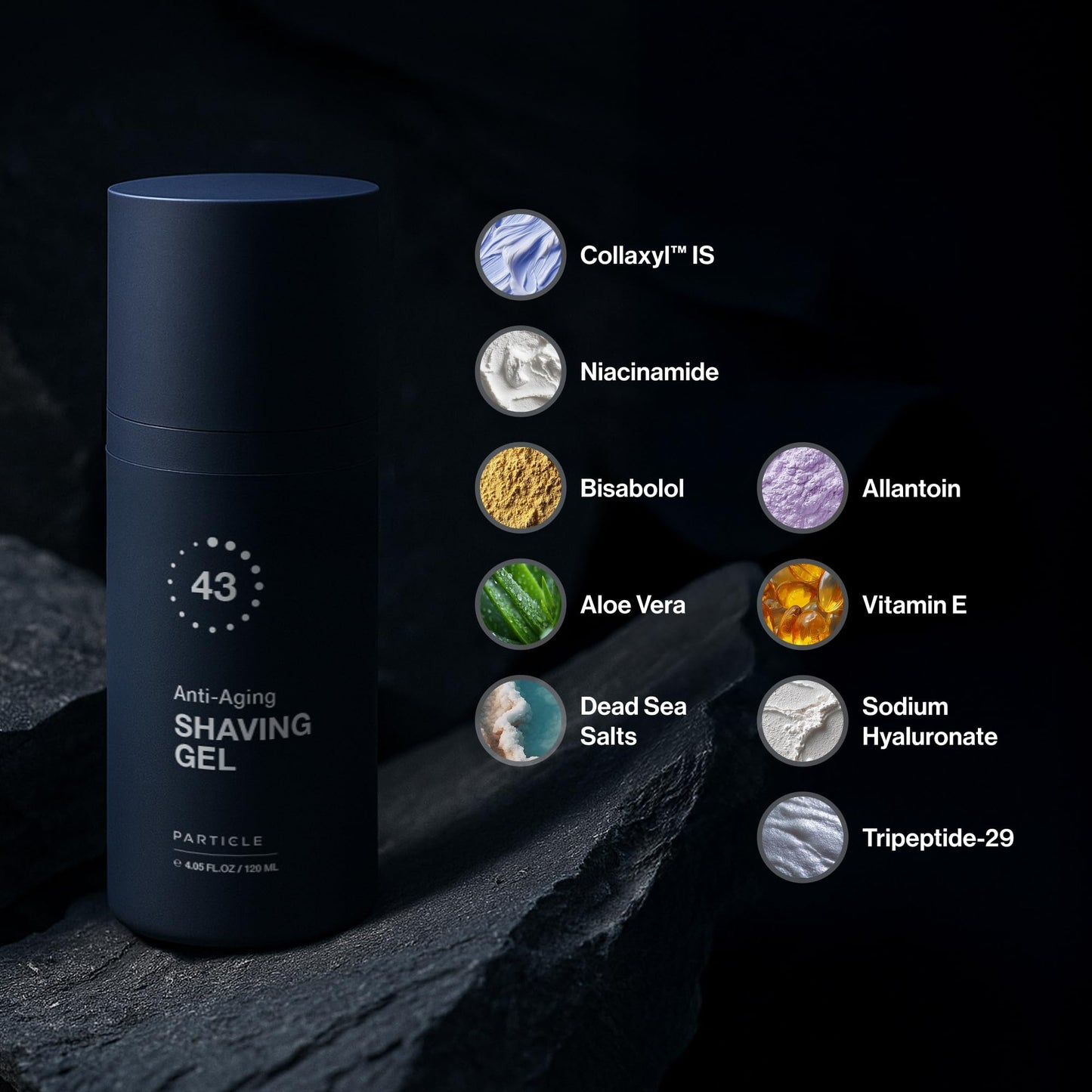 Particle Anti Aging Shaving Gel for Men, Helps Reduce the Appearance of Wrinkles, Firm and Tighten Your Skin with Every Shave in Just 43 Seconds (4.05 Beauty and Personal Care Particle