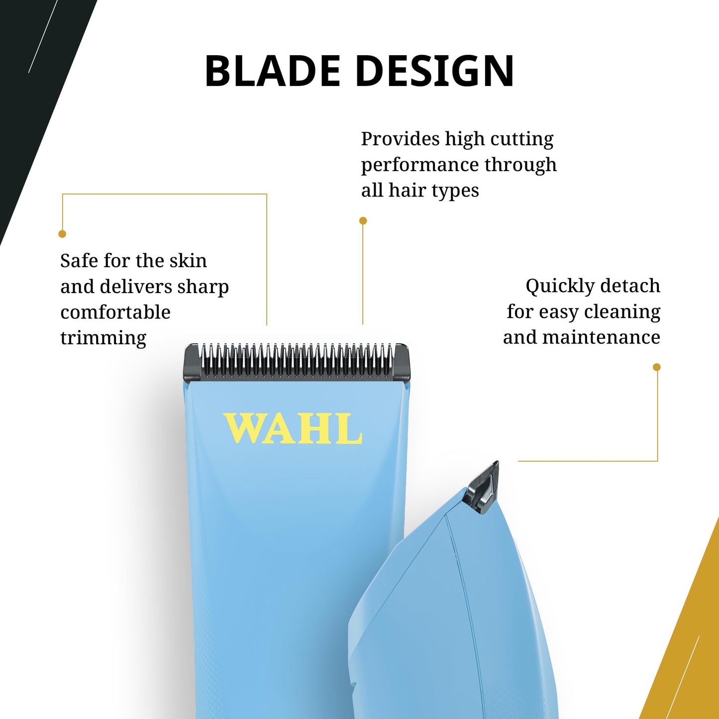 Wahl Professional Peanut Li Cordless Trimmer, Lightweight & Compact, High-Powered Rotary Motor, USB-C Quick Charge, Blue Beauty and Personal Care Wahl Professional
