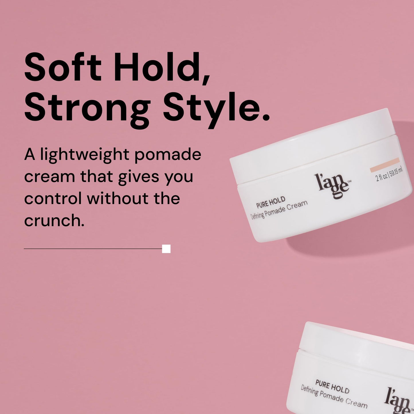 L’ANGE HAIR Pure Hold Defining Pomade Cream | Light Hold with Natural Matte Finish | Non-Greasy, Adds Texture, All-Day Hold & Easy Wash | Hair Pomade Beauty & Personal Care L'ANGE HAIR