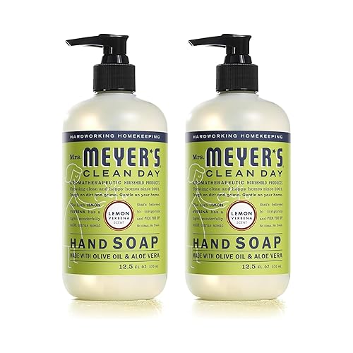 Mrs. MEYER'S CLEAN DAY Liquid Hand Soap Lemon Verbena 12.5 Fl Oz (Pack of 2) Beauty & Personal Care Mrs. MEYER'S