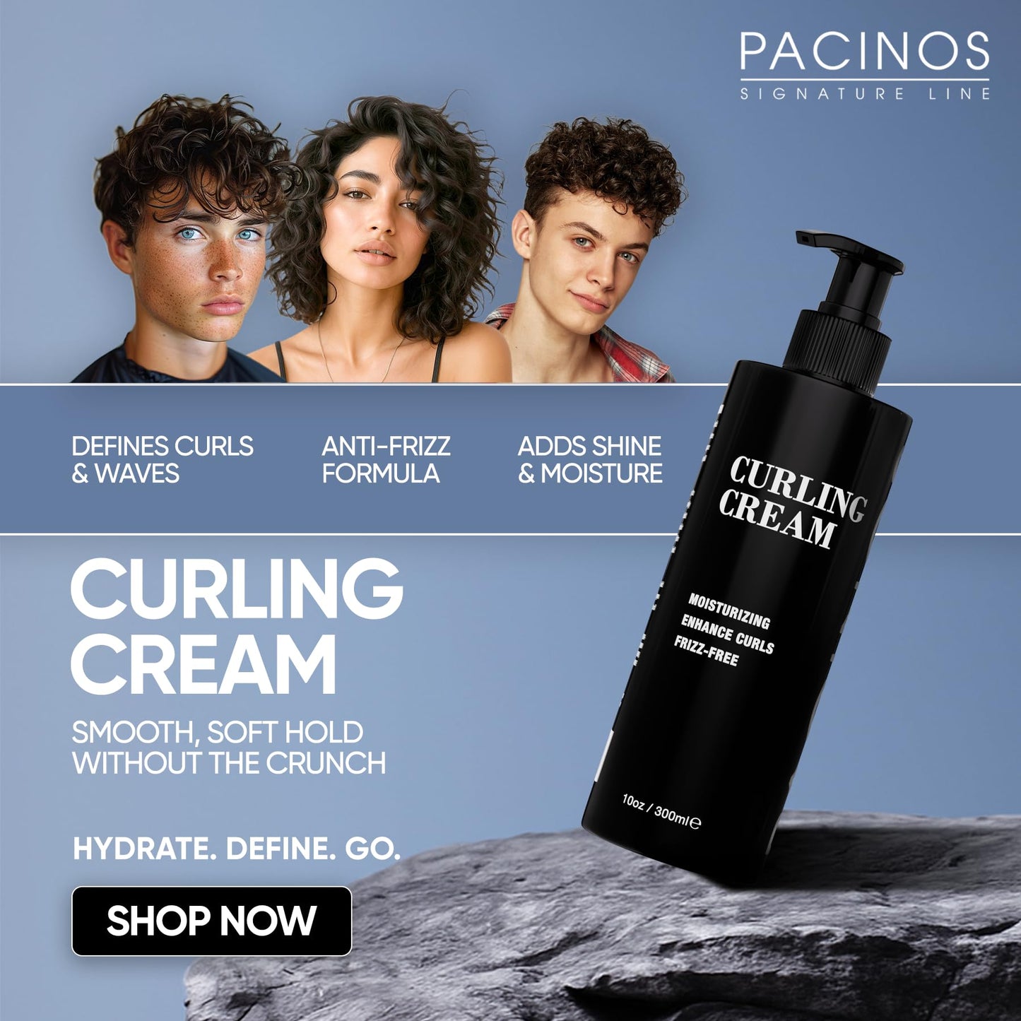 Pacinos Curling Cream - All Day Cream For Curly Hair with Gentle Formula Beauty & Personal Care Pacinos