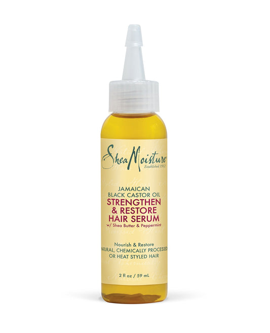 Sheamoisture Hair Serum Oil for Damaged Hair Jamaican Black Castor Oil Hair Oil with Shea Butter 2 oz Beauty & Personal Care SheaMoisture