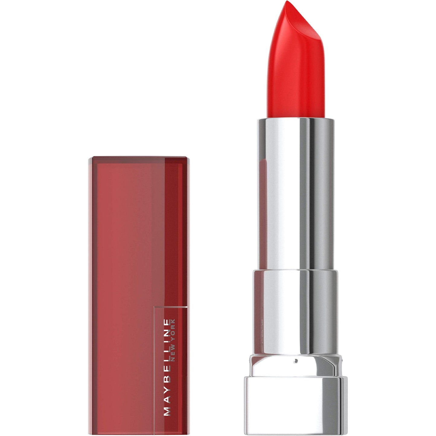 Maybelline Color Sensational Lipstick, Lip Makeup, Cream Finish, Hydrating Lipstick, Nude, Pink, Red, Plum Lip Color, On Fire Red, 0.15 oz; (Packaging Beauty & Personal Care MAYBELLINE