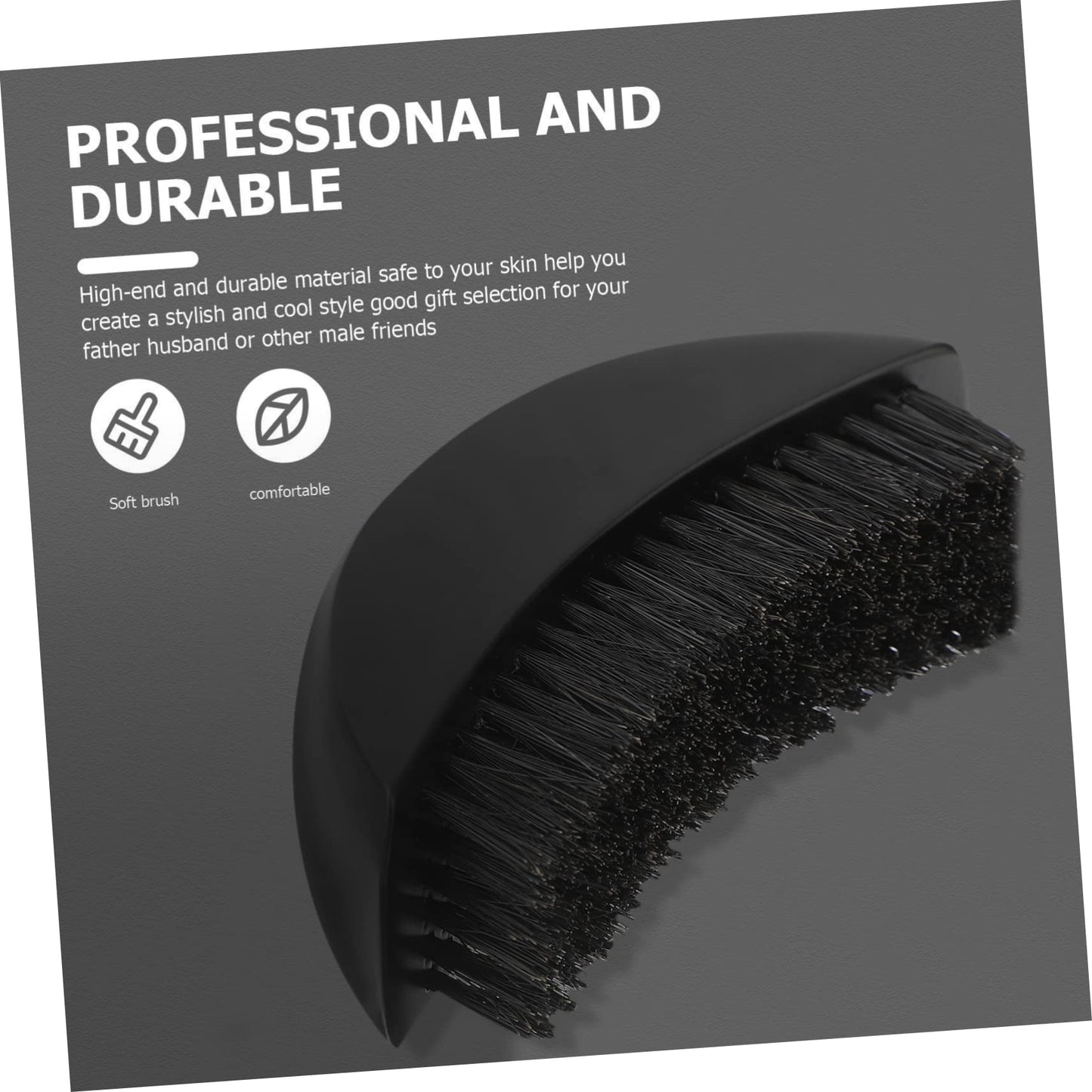 PartyKindom Men's Grooming Kit Beard Shaping Tool Soft Bristle Brush Barber Accessory Beauty and Personal Care PartyKindom