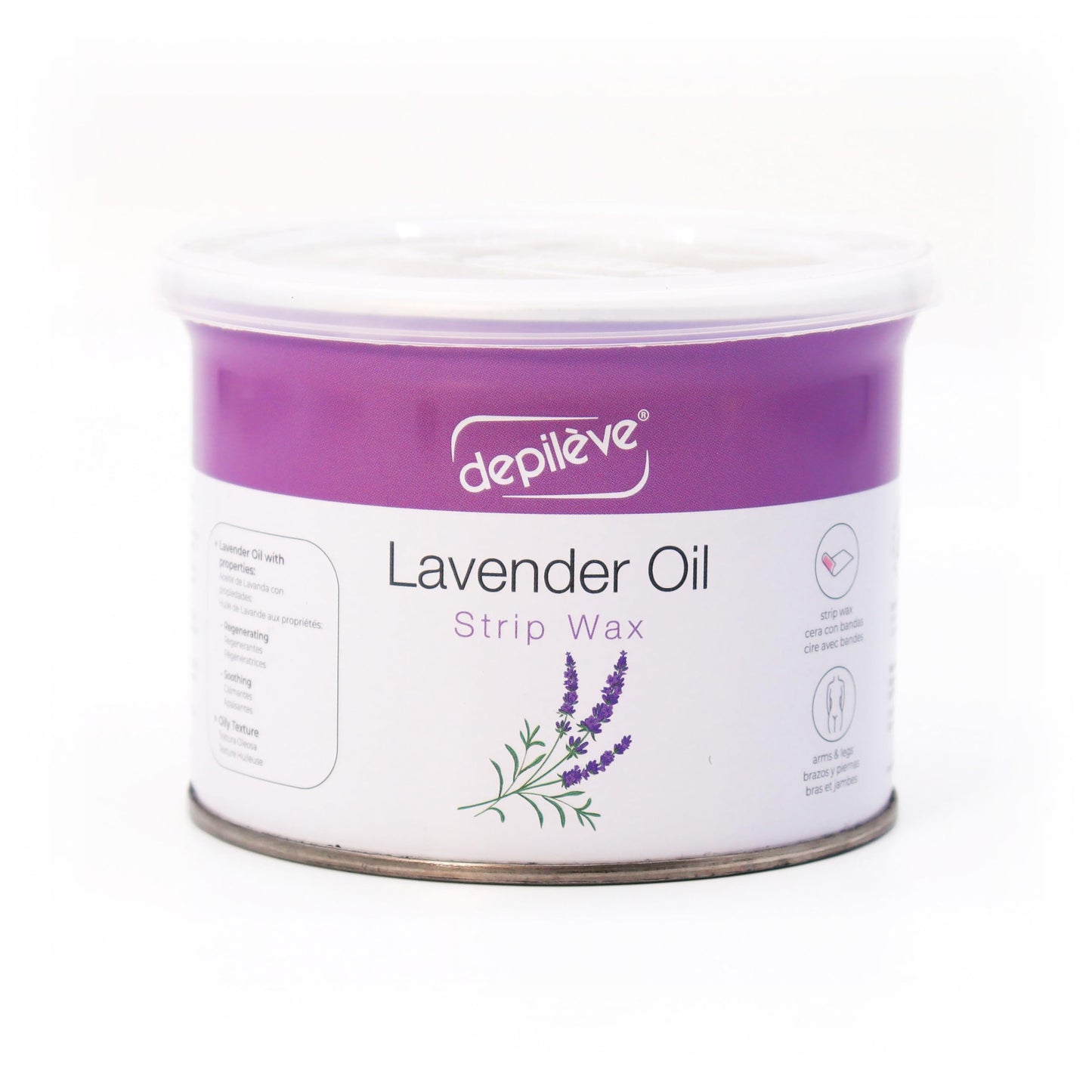 Depileve Strip Wax for Hair Removal - Lavender Rosin Wax for Sensitive Skin - Full-Body - Ideal for Delicate Areas - Moisturizing Strip - for Salon Beauty and Personal Care Depileve