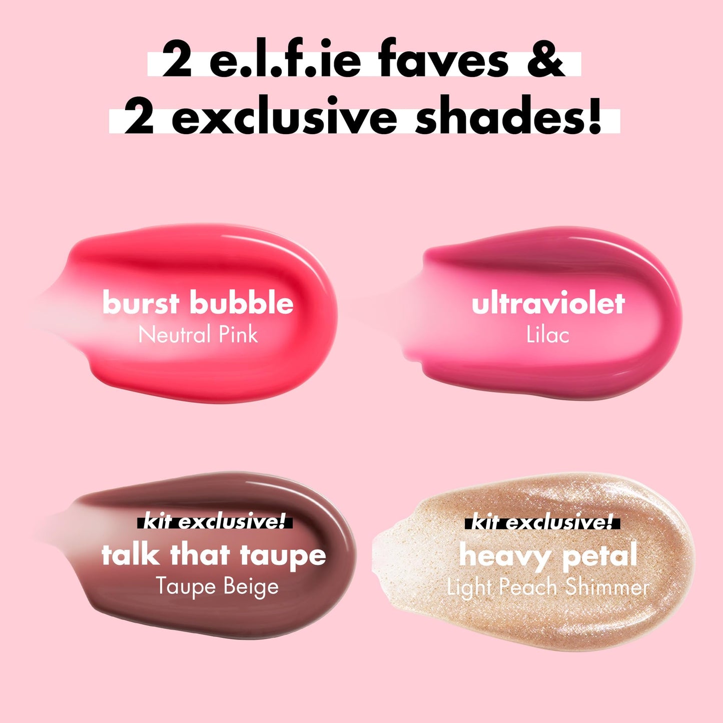 e.l.f. Glow Reviver Plumping Lip Oil Kit, Nourishing Tinted Lip Oils For A High-Shine Finish, Infused With Jojoba Oil, Vegan & Cruelty-Free, 4 Shades Beauty & Personal Care e.l.f.