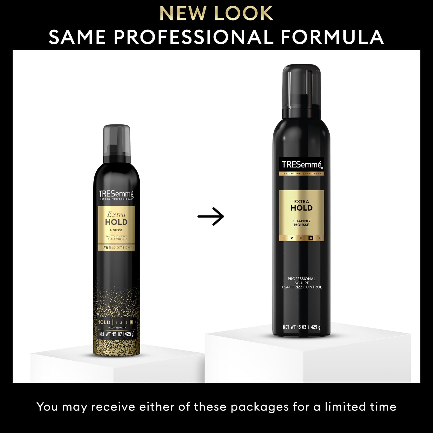TRESemmé Extra Hold Volumizing Mousse For 24H Touchable Hold & Volume with Pro Lock Tech 15 oz Beauty & Personal Care TRESemmé