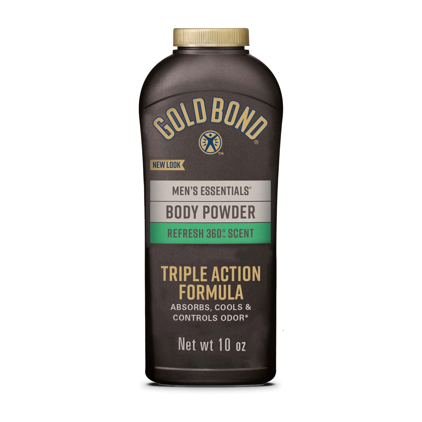 Gold Bond Men's Essentials Talc Free Body Powder, 10 oz., Refresh 360 Scent, Body Powder for Men, Wetness Protection Beauty & Personal Care Gold Bond