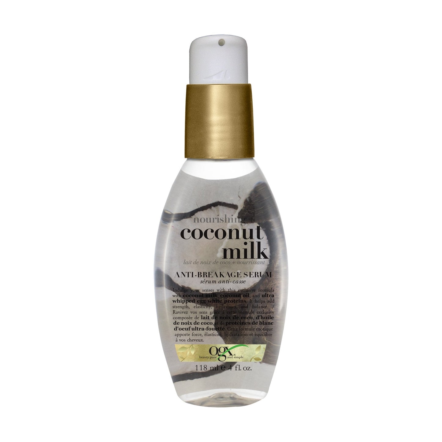 OGX Nourishing Coconut Milk Anti-Breakage Serum 118ml Beauty & Personal Care OGX