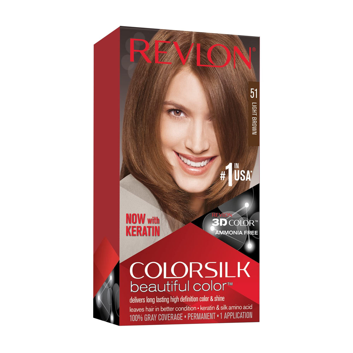 Revlon Colorsilk #51 Light Brown (Pack of 6) Beauty & Personal Care REVLON