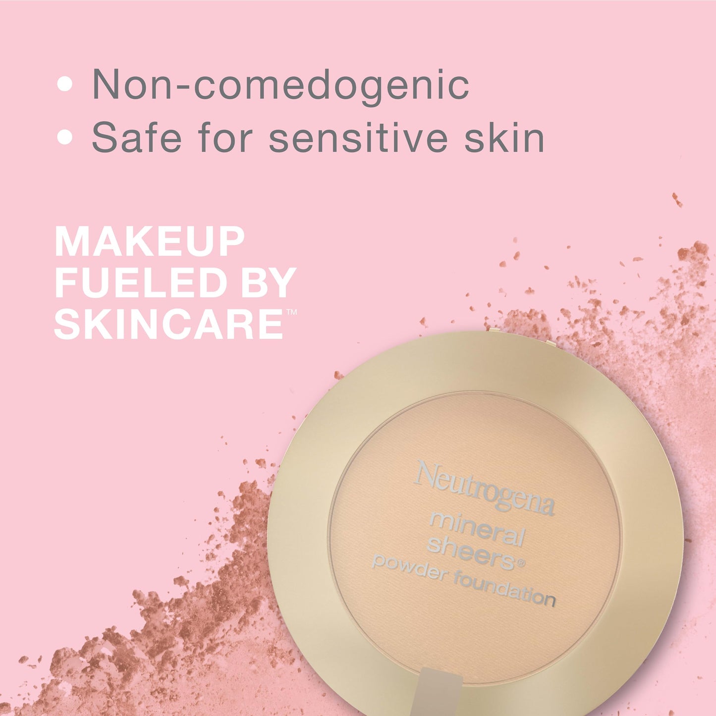 Neutrogena Mineral Sheers Compact Powder Foundation, Lightweight & Oil-Free Mineral Foundation, Fragrance-Free, Buff 30,.34 oz Beauty & Personal Care Neutrogena