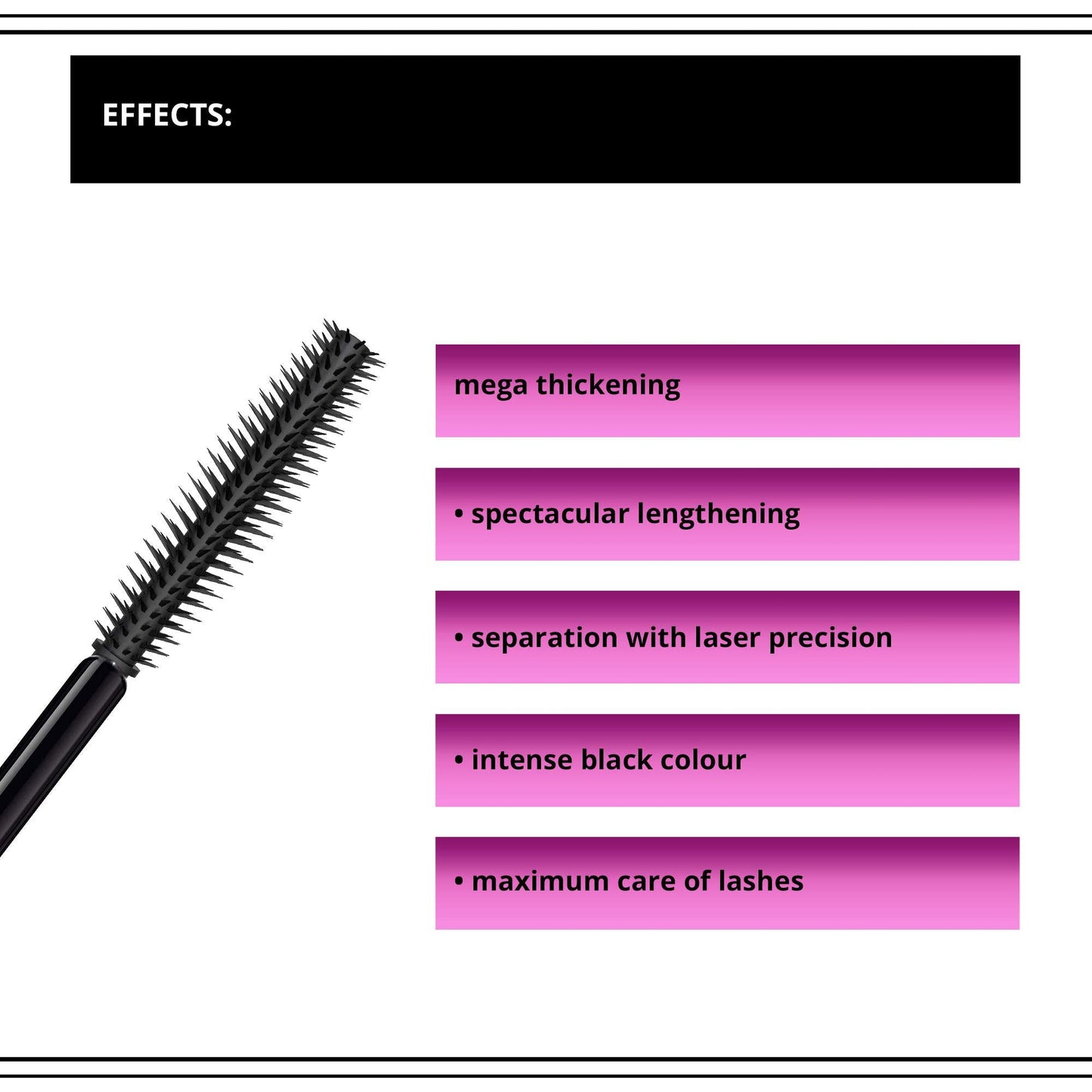Eveline Mascara False Definition 4D Extreme Volume and Seperation 10ml Beauty & Personal Care EVELINE COSMETICS