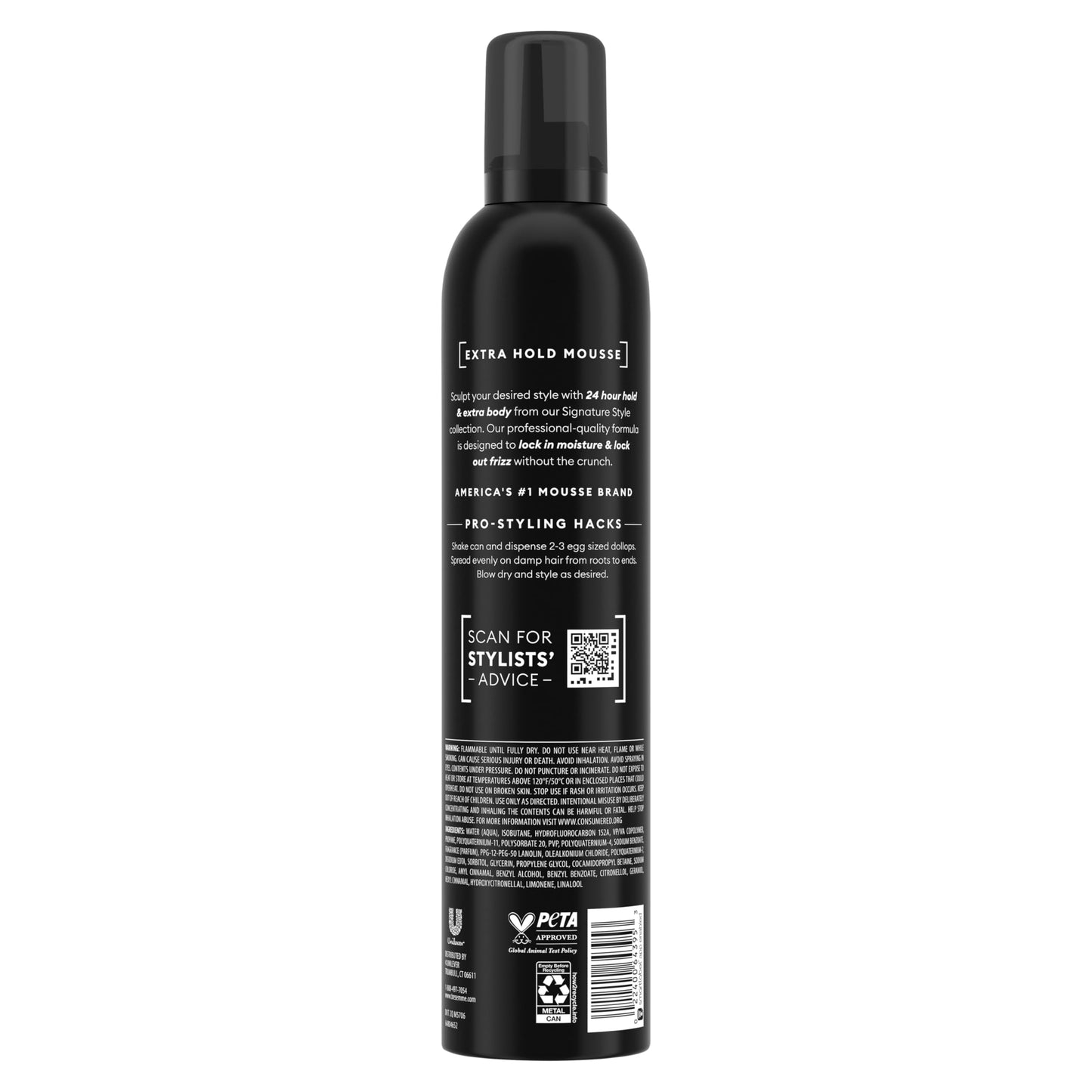 TRESemmé Extra Hold Volumizing Mousse For 24H Touchable Hold & Volume with Pro Lock Tech 15 oz Beauty & Personal Care TRESemmé