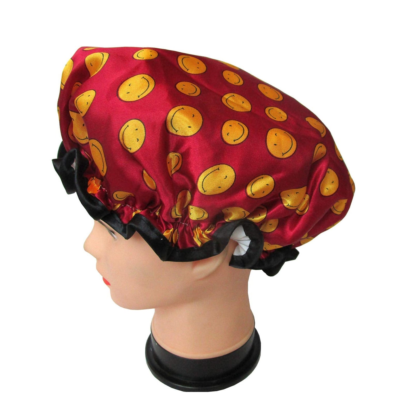 Quanchen Shower Cap for Women,1 Pcs Shower Hat Waterproof-Double Layer-Reusable Elastic Bath Caps for Girls Spa Home Use,Hotel and Hair Salon Beauty and Personal Care Quanchen