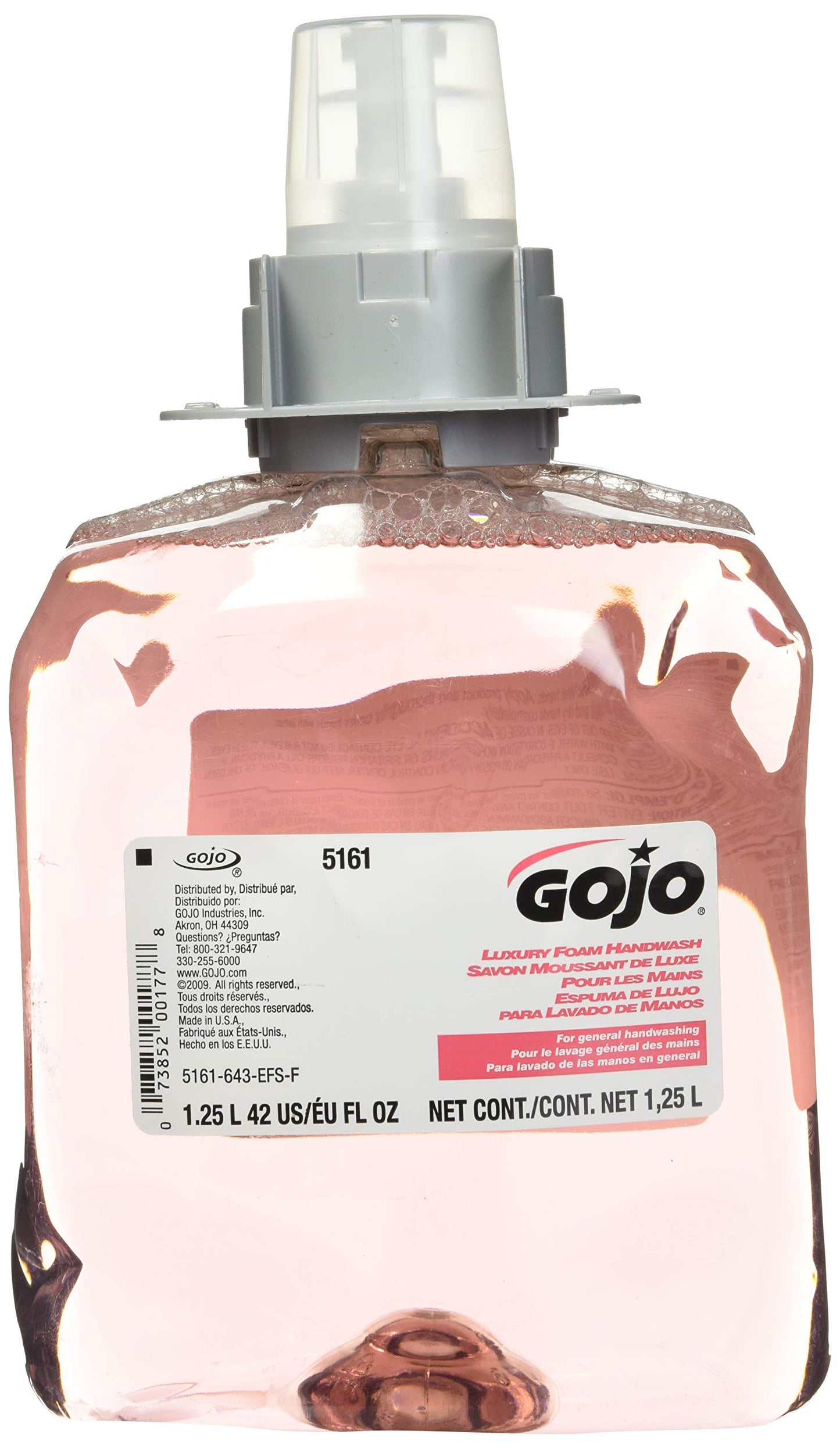 Gojo 516103CT FMX-12 Luxury Foam Hand Wash, Cranberry, 1250mL Refill, 3/Carton Beauty & Personal Care Gojo