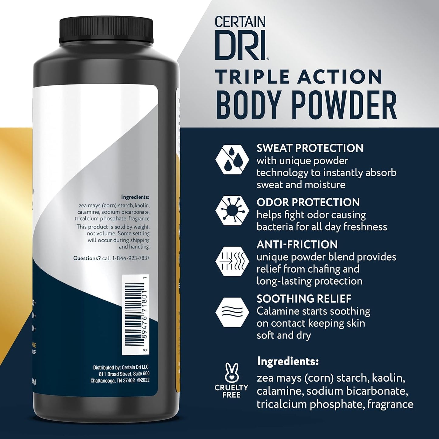 Certain Dri Body Powder, 8 oz Beauty and Personal Care Certain Dri