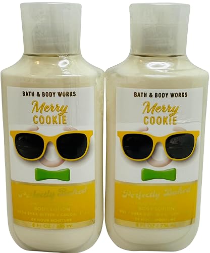 Bath & Body Works Merry Cookie Body Lotion 8 Ounces Each Pack of 2 Beauty & Personal Care Bath & Body Works