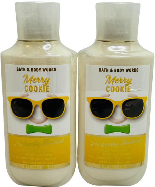 Bath & Body Works Merry Cookie Body Lotion 8 Ounces Each Pack of 2 Beauty & Personal Care Bath & Body Works