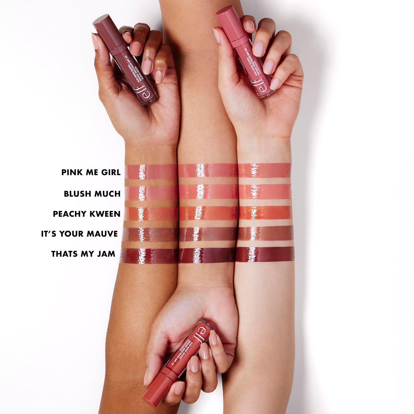 e.l.f. Sun Boss Gloss SPF 25, Pigmented Lip Gloss For A High-Shine Finish, Moisturizing & Conditioning Formula, Vegan & Cruelty-Free, Pink-Me Girl Beauty & Personal Care e.l.f.