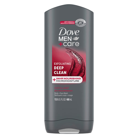 DOVE MEN + CARE Body and Face Wash Exfoliating Deep Clean Body Wash for Men with 24-Hour Nourishing Micromoisture Technology, 13.5 oz Beauty & Personal Care DOVE MEN + CARE
