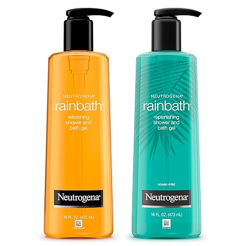 Neutrogena Rainbath Refreshing & Cleansing Shower & Bath Gel, Moisturizing Daily Body Wash & Shaving Gel for Soft Skin, Two Pack Including Ocean Mist Beauty & Personal Care Neutrogena