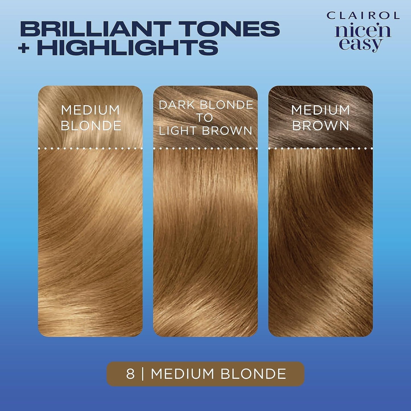 Nice'n Easy Permanent Color, Natural Medium Blonde [8/103A] 1 ea Beauty & Personal Care Clairol